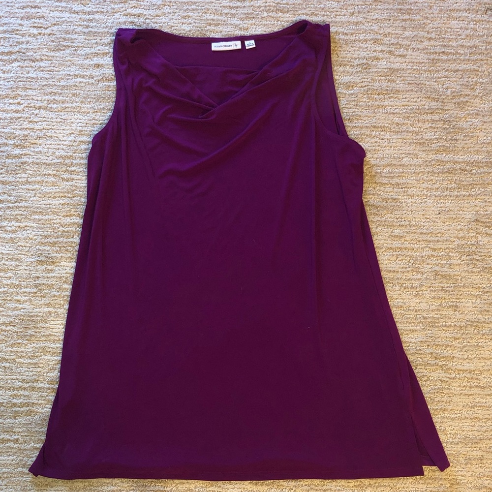 Cowl neck tank